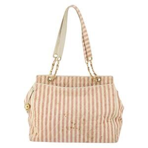 Chanel Matelasse Canvas Tote Bag Red